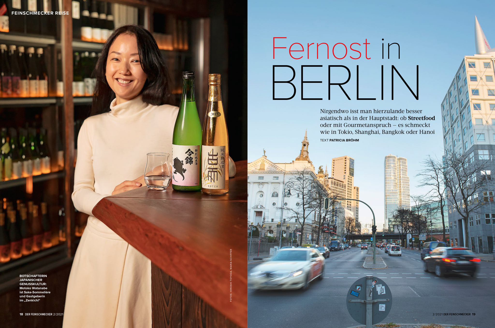 Zenkichi in "Der Feinschmecker" - dem führenden Gourmet -Magazin in Deutschland - vorgestellt