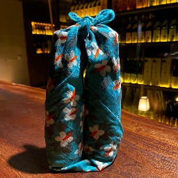Furoshiki Stoffserviette | Nostalgie | Petrolgrün | 48 cm