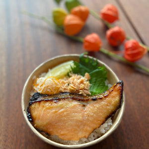 Grilled Saikyo Miso Salmon Don