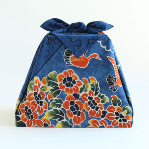 Large Furoshiki | Table Cloth | Shosoin Treasure Collection Navy | 112cm